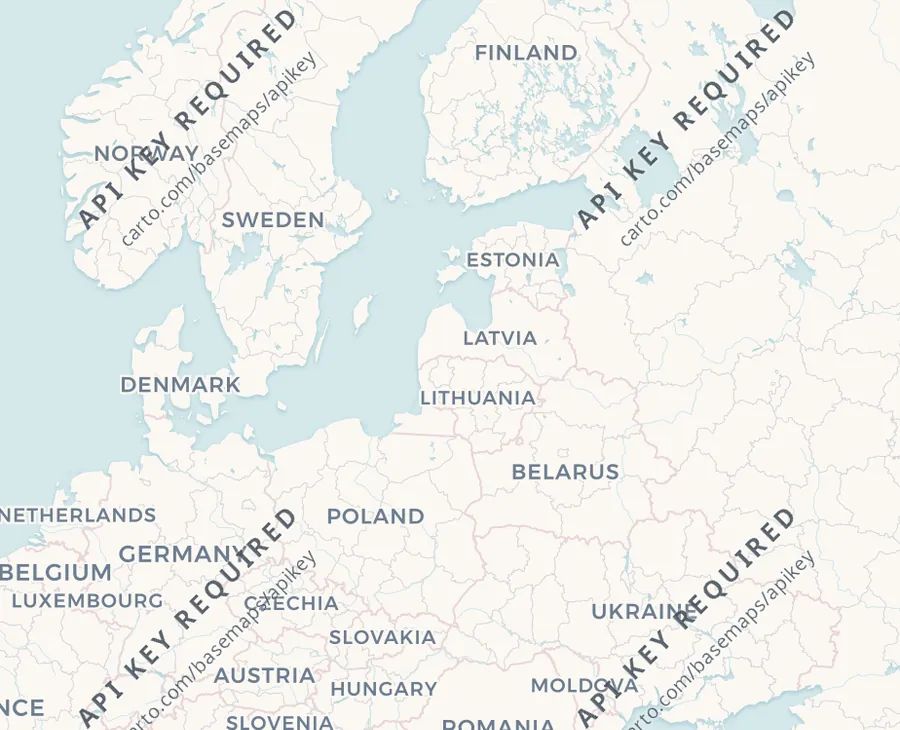 Carte interactive des destinations